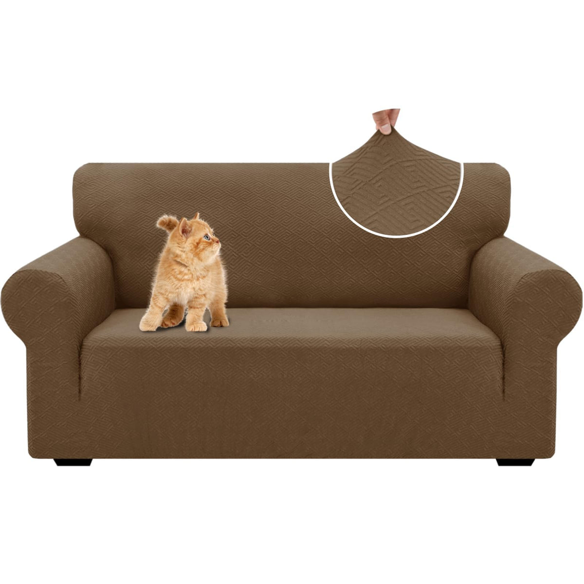 XINEAGE Stretch Jacquard Sofa Cover, Non Slip Sofa Slipcover for Dog