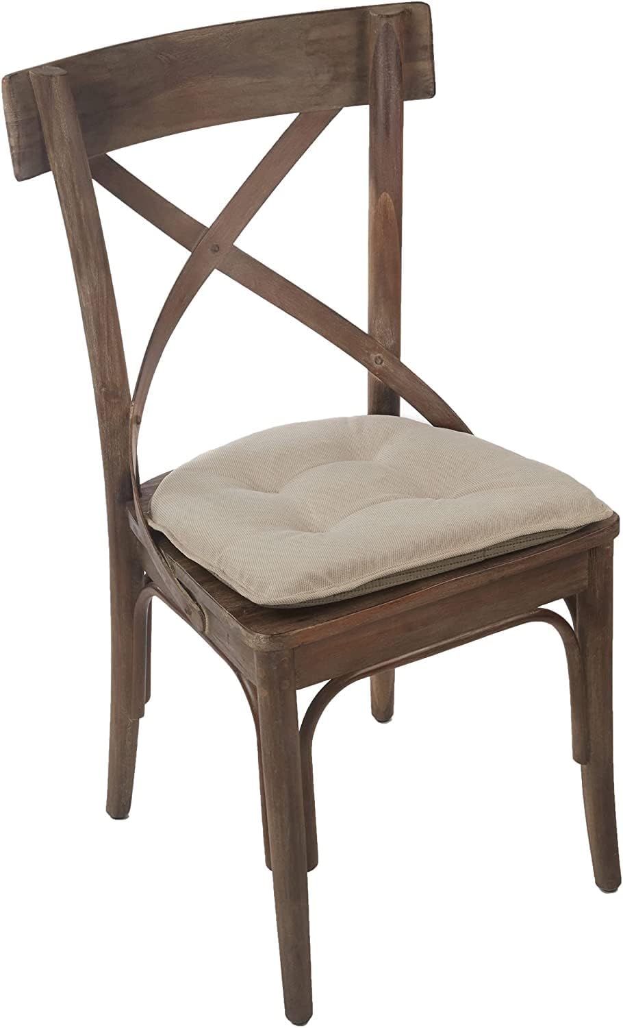 Non-Slip Chair Cushions, Assembled in USA, U-Shaped Skid-Proof Seat Pads for Dining Room, Kitchen, Office, 15"x16"