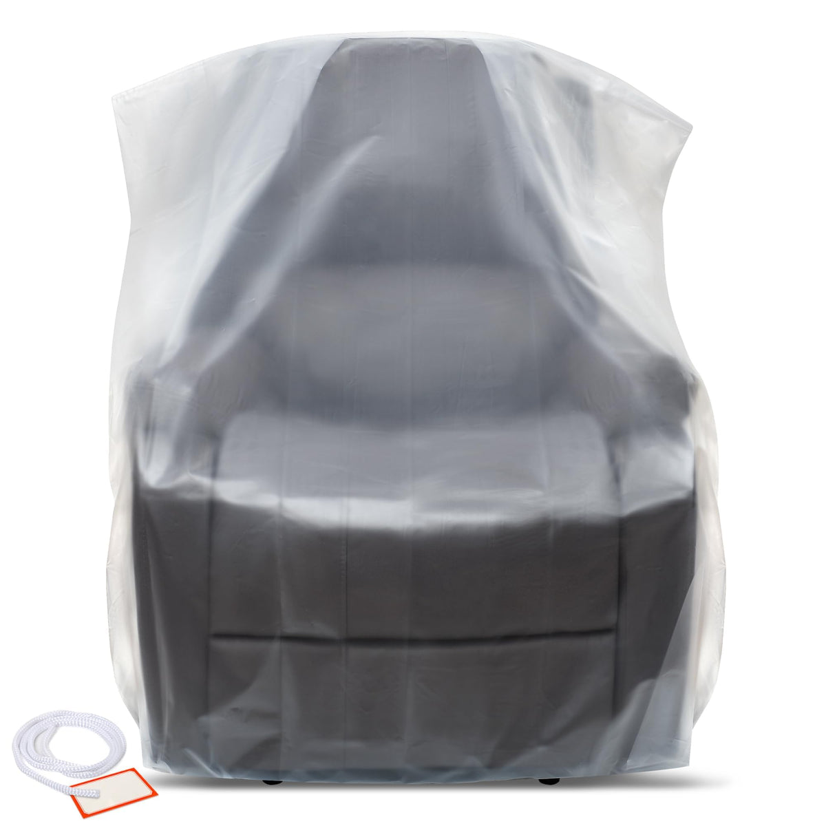 Plastic Furniture Covers for Moving - Heavy-Duty Couch Cover for Sofa, Waterproof & Dustproof Clear Moving Bags for Renovation, Wrap or Storage - Extra Large Bag Open Size 96 x 42 x 62 Inch