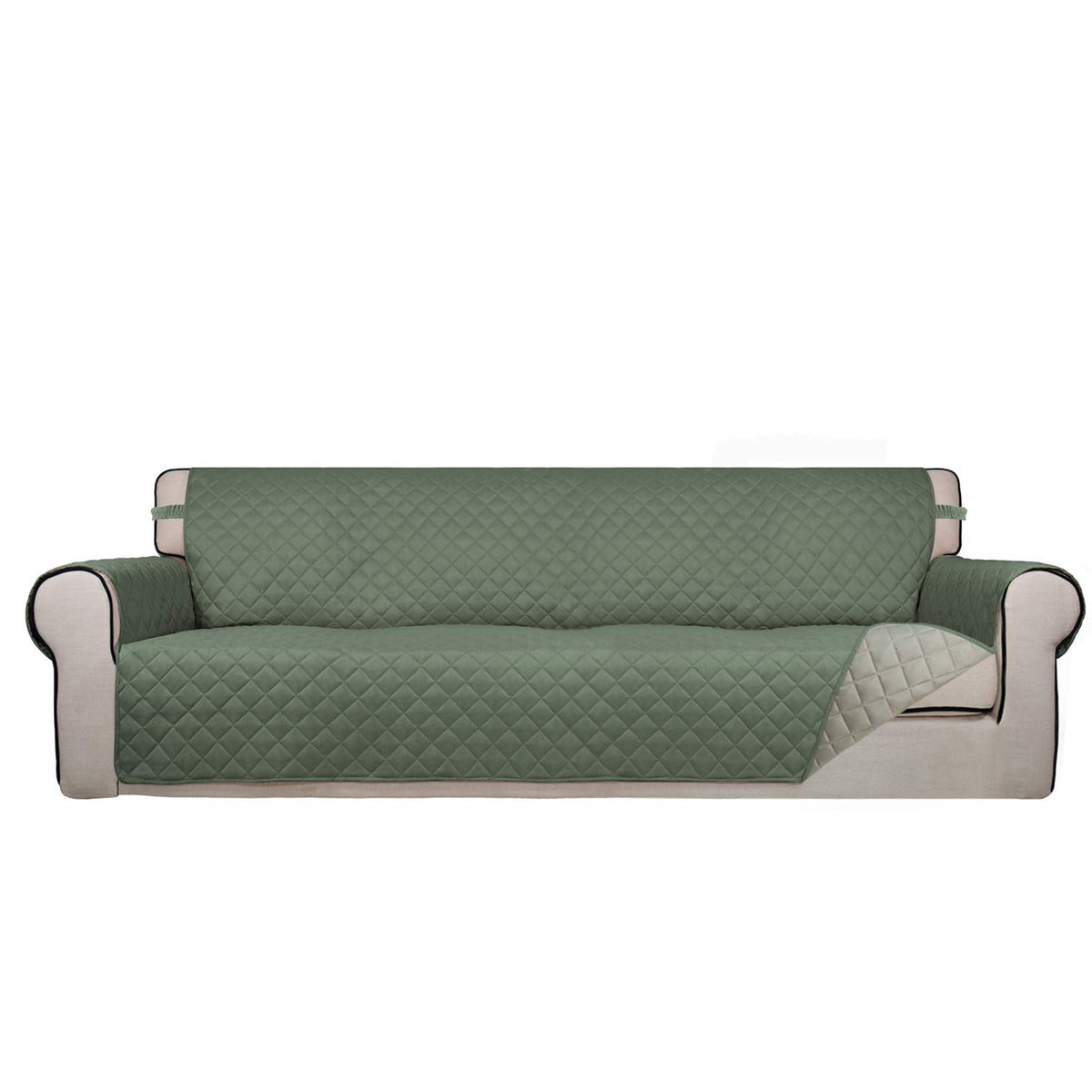 PureFit Reversible Quilted Couch Covers for Dogs Sofa Cover 4 Seater 88"