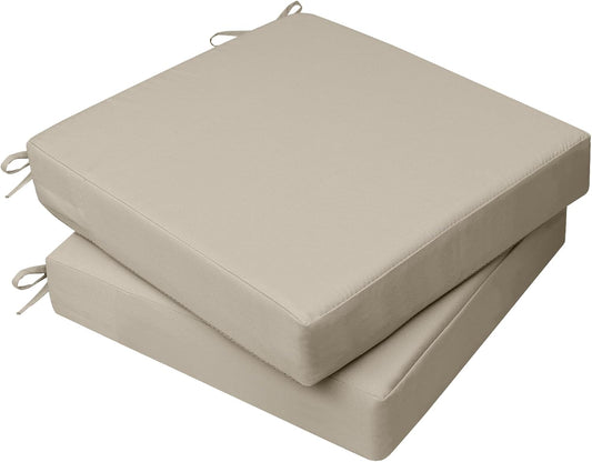AAAAAcessories Outdoor Chair Cushions, 20 x 20 x 3 inches, Set of 2