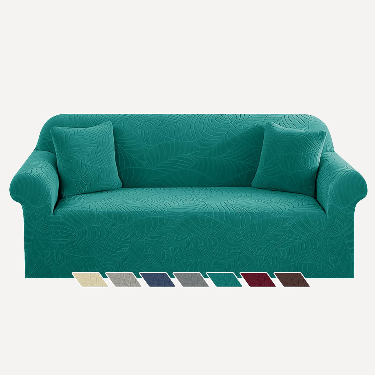 YEMYHOM Couch Cover Latest Jacquard Design High Stretch Sofa Covers for 3 Cushion Couch, Pet Dog Cat Proof Slipcover Non Slip Magic Elastic Furniture Protector (Sofa, Light Gray)
