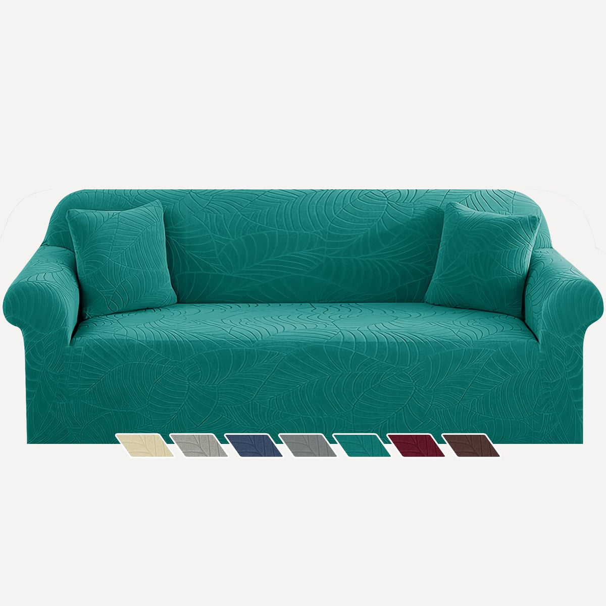YEMYHOM Couch Cover Latest Jacquard Design High Stretch Sofa Covers for 3 Cushion Couch, Pet Dog Cat Proof Slipcover Non Slip Magic Elastic Furniture Protector (Sofa, Light Gray)