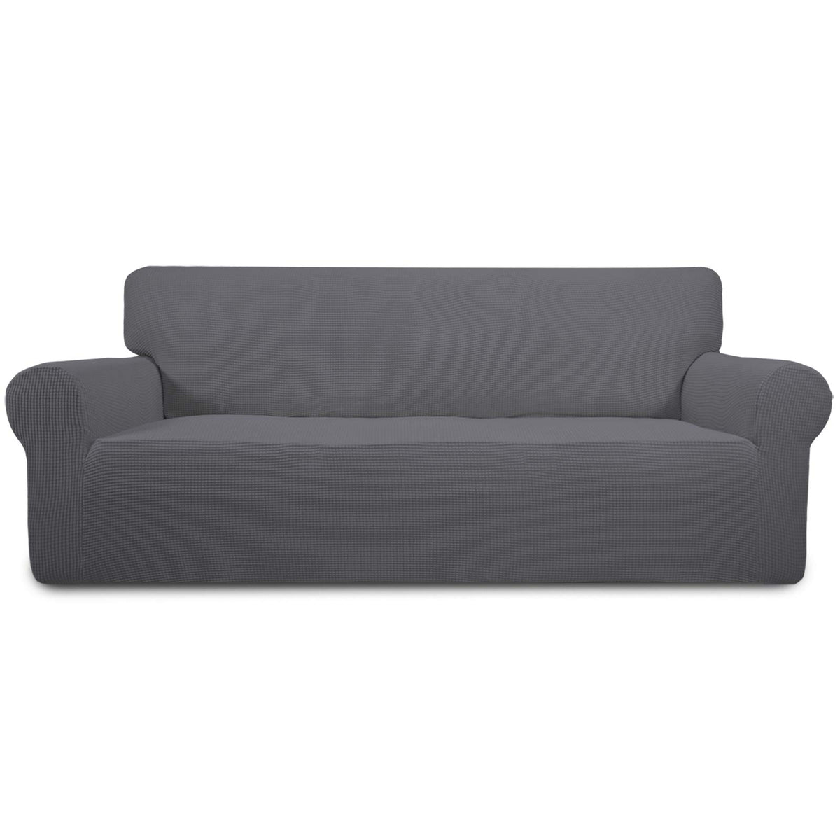 Easy-Going Stretch Couch Covers for Sofa Washable Large Dark Gray