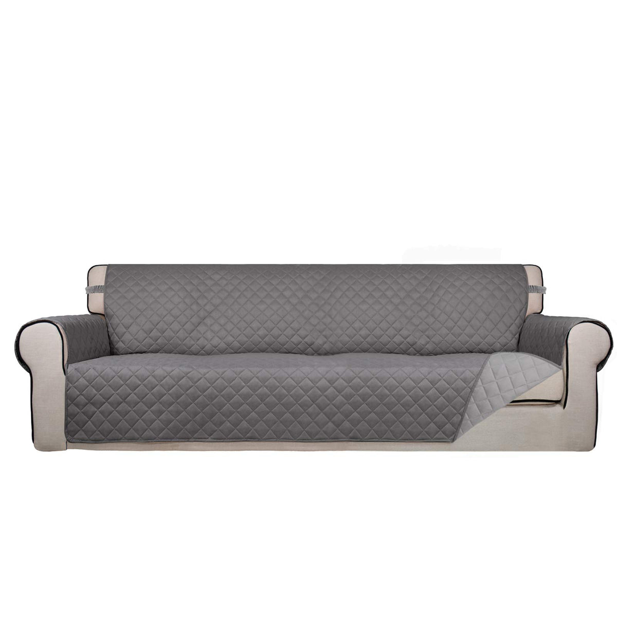 PureFit Reversible Quilted Couch Covers for Dogs Sofa Cover 4 Seater 88"