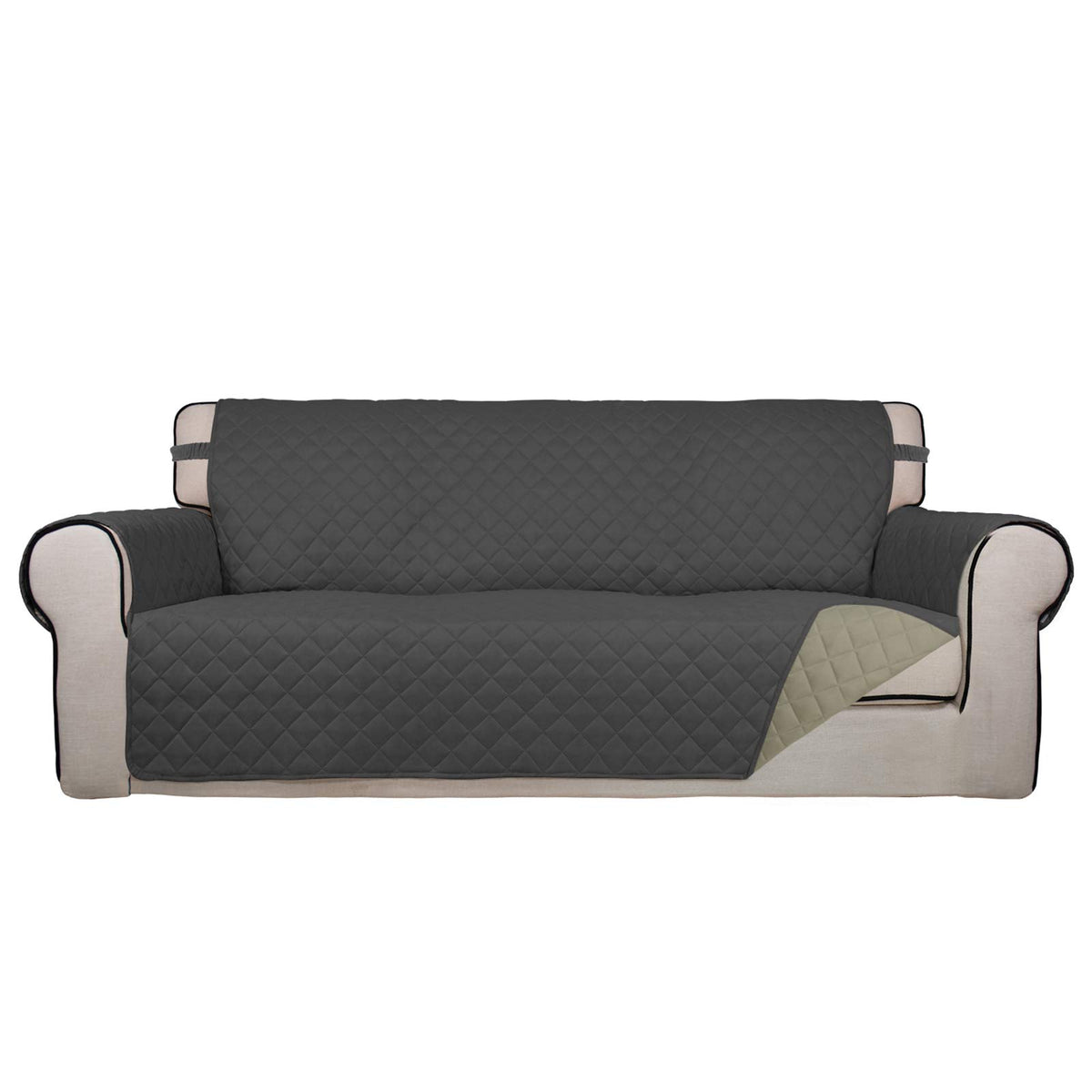 PureFit Reversible Quilted Couch Covers for Dogs Sofa Cover 4 Seater 88"