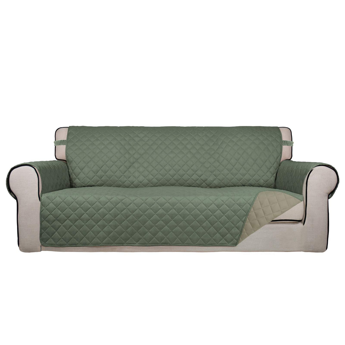 PureFit Reversible Quilted Couch Covers for Dogs Sofa Cover 4 Seater 88"