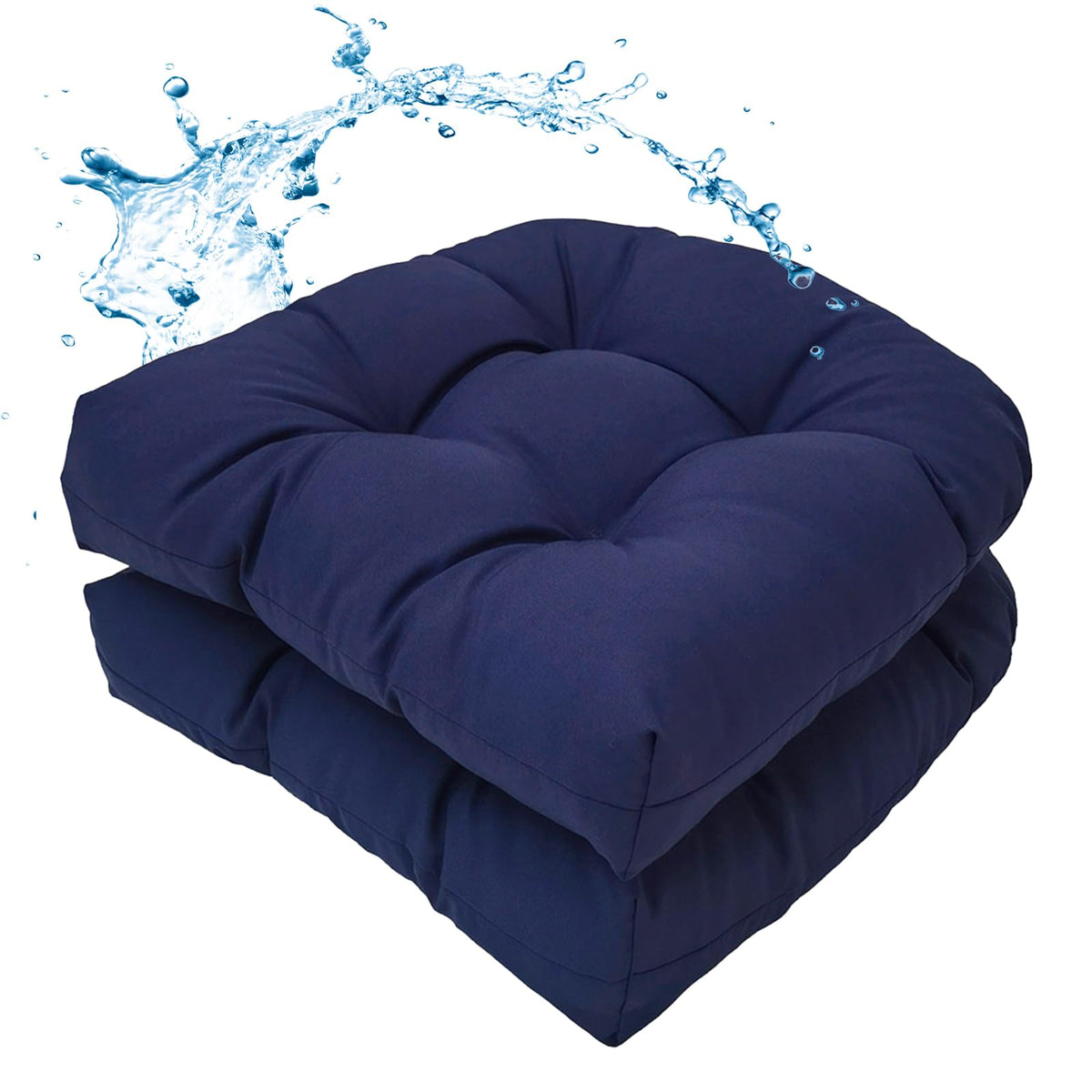 MTMR 2Pcs Outdoor Chair Cushions, Patio Furniture Seat Pads, Waterproof