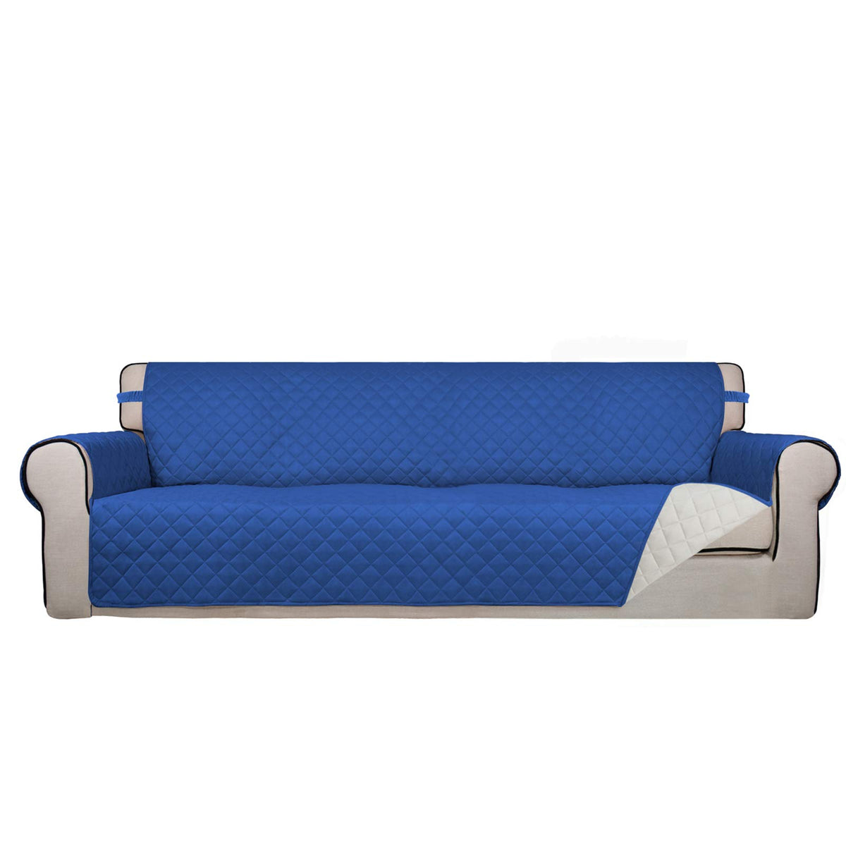PureFit Reversible Quilted Couch Covers for Dogs Sofa Cover 4 Seater 88"