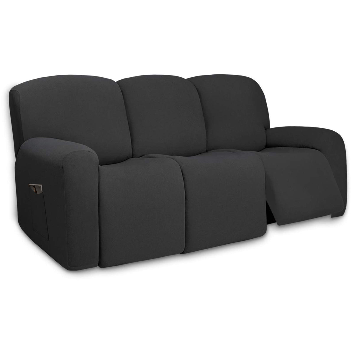 PureFit Stretch Couch Covers for Sofa Large Sofa Slipcovers Chocolate