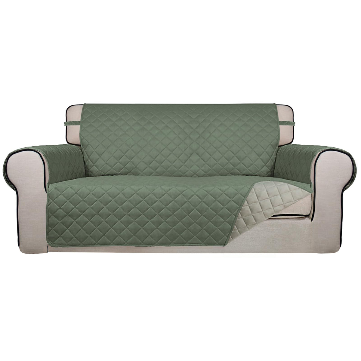 PureFit Reversible Quilted Couch Covers for Dogs Sofa Cover 4 Seater 88"