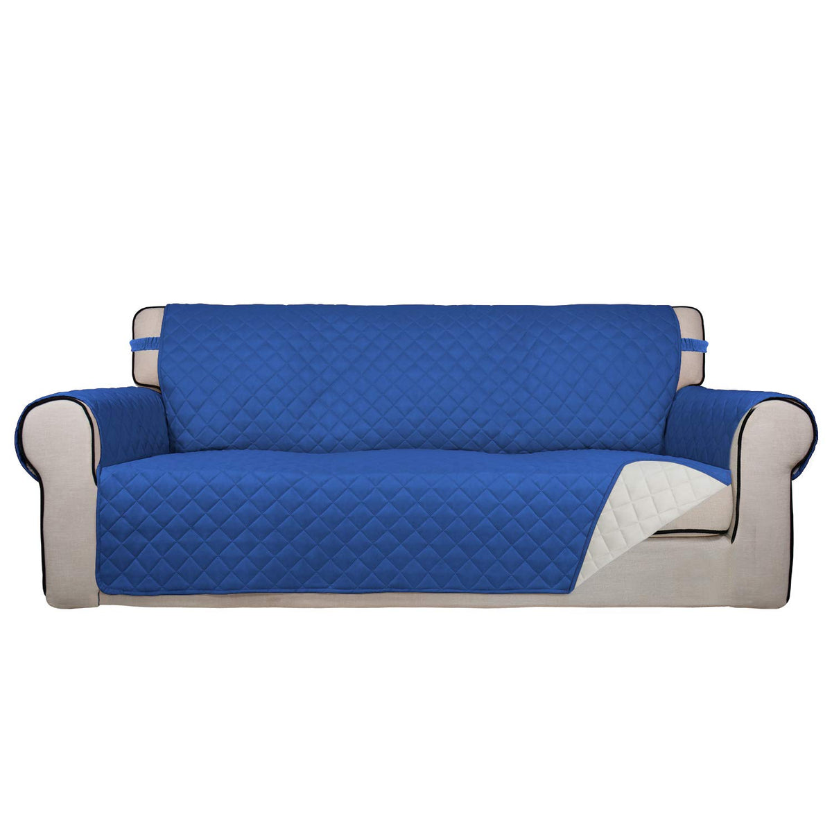 PureFit Reversible Quilted Couch Covers for Dogs Sofa Cover 4 Seater 88"