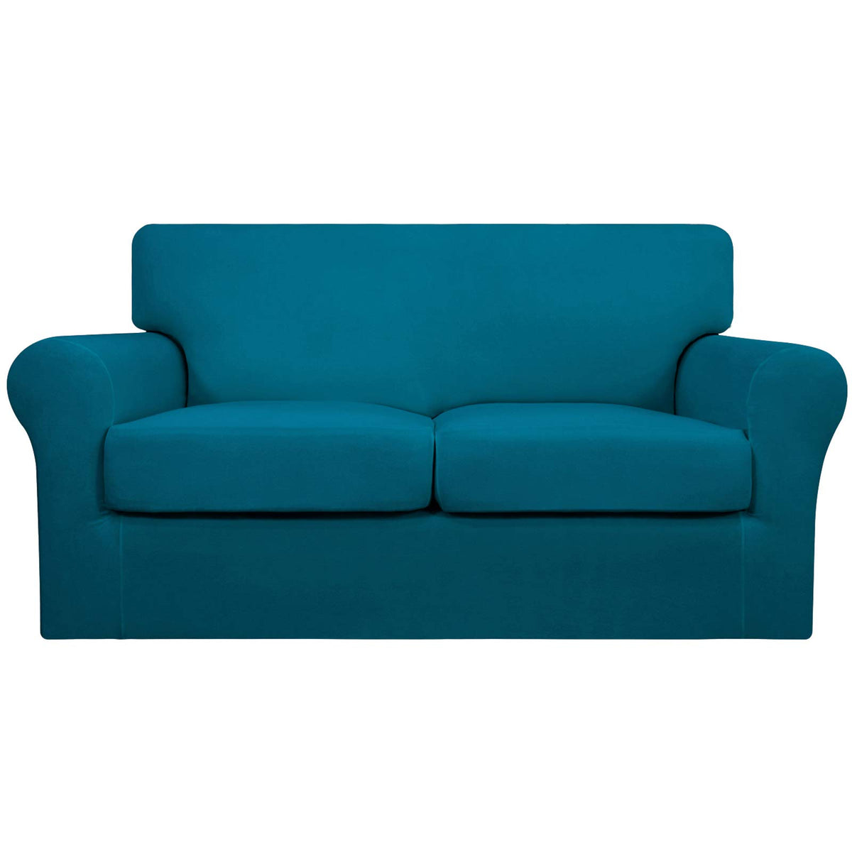 Easy-Going 4 Pieces Stretch Sofa Cover for 3 Cushion Couch Washable