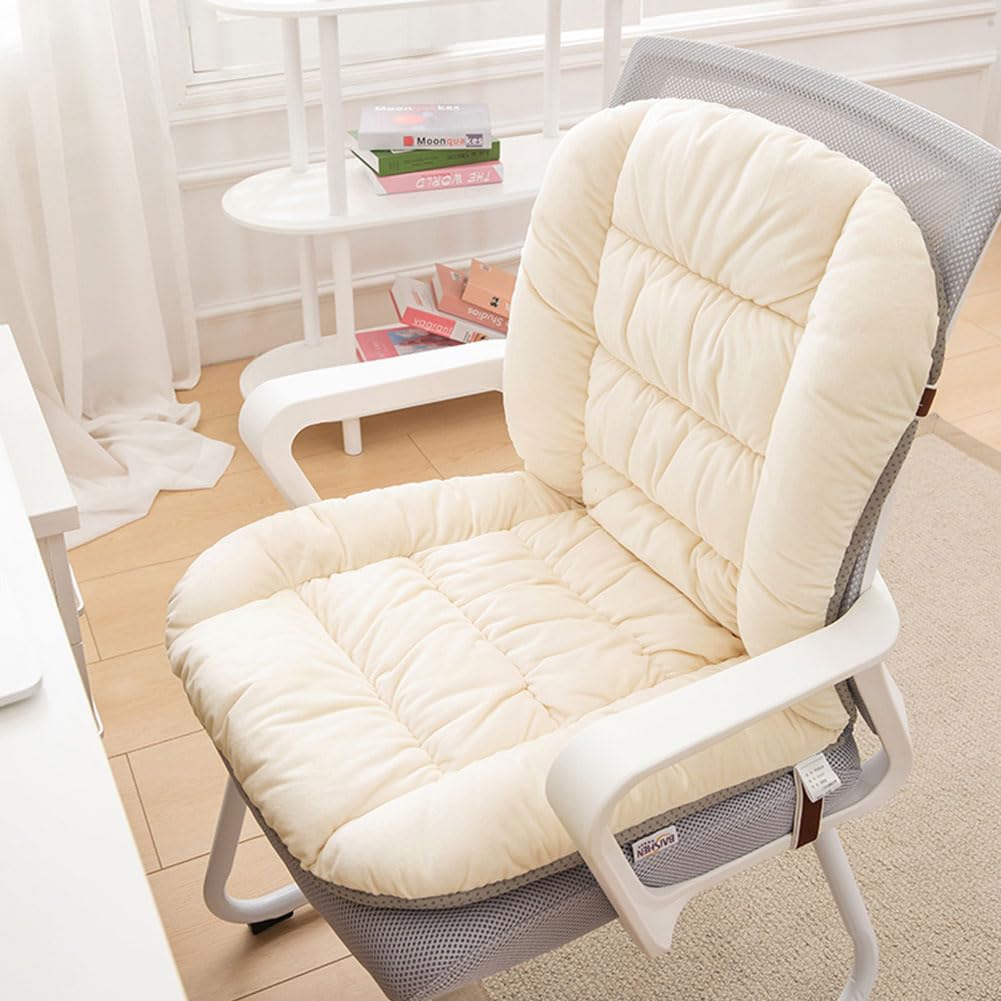 Desk Chair Cushion Office Chair Cushions with Removable Cover Soft Seat Pad Dorm Seat Pad with Back Support Rocking Chair Cushions,90×50cm