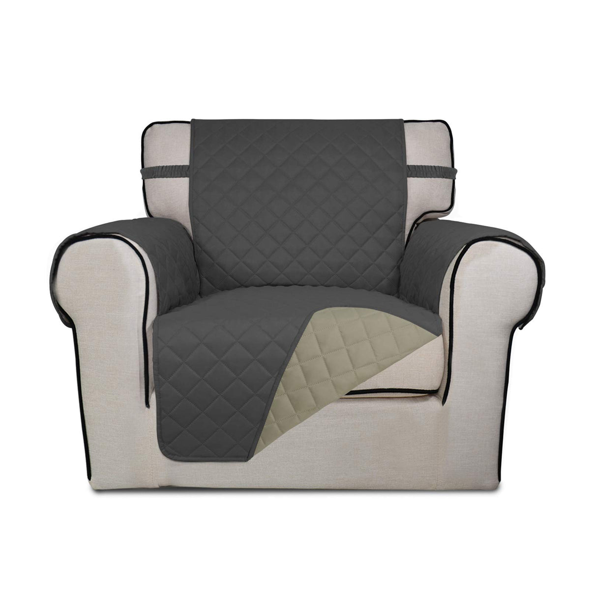 PureFit Reversible Quilted Sofa Cover Dog Couch Covers for Sofa, 66 in