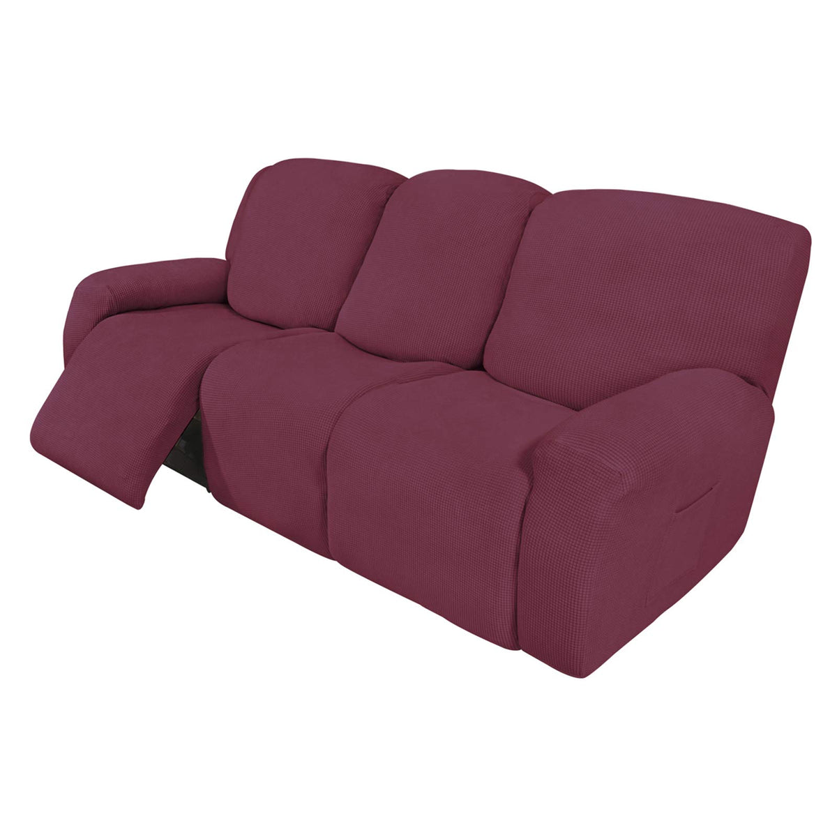 Easy-Going Stretch Recliner Chair Sofa Slipcover Washable Dark Gray