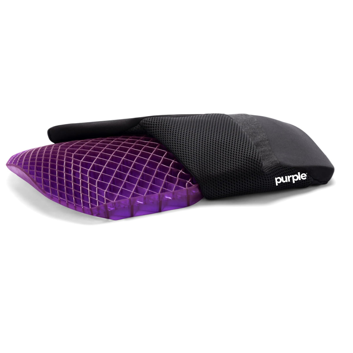 Purple Double Seat Cushion, Two-Sided Soft and Firm 2 Inch Gel Seat Cushion