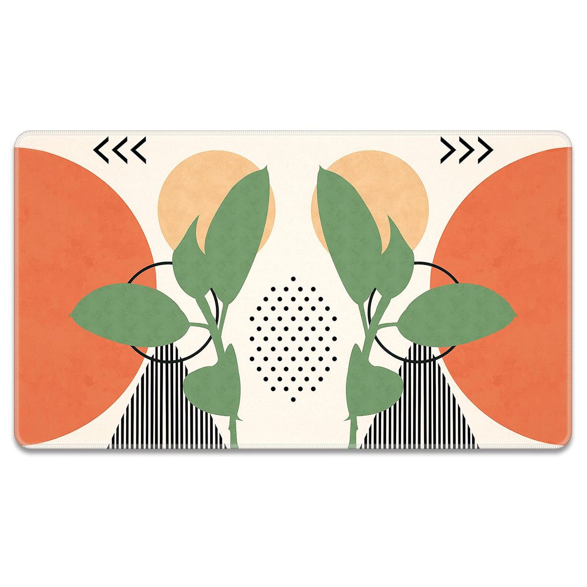 Rnivvi Front Door Mat, 30"x17" Cute Flower Theme Indoor Outdoor Welcome Mat, Heavy Duty Low Profile Anti-Slip Entryway Rug for Home Entrance, Floor, Patio Entry, Mud Room, Mandala Floral