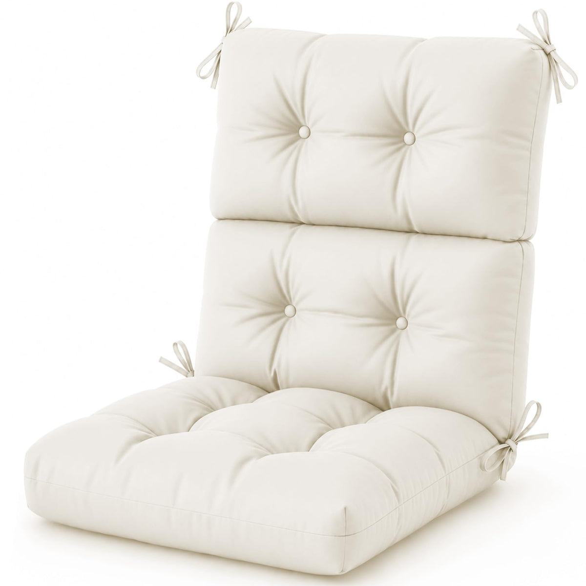 Outdoor Chair Cushion, Waterproof High Back Chair Cushion, Green