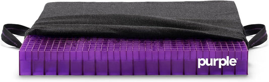 Purple Double Seat Cushion, Two-Sided Soft and Firm 2 Inch Gel Seat Cushion