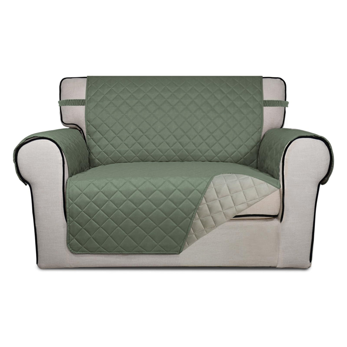 PureFit Reversible Quilted Sofa Cover Dog Couch Covers for Sofa, 66 in