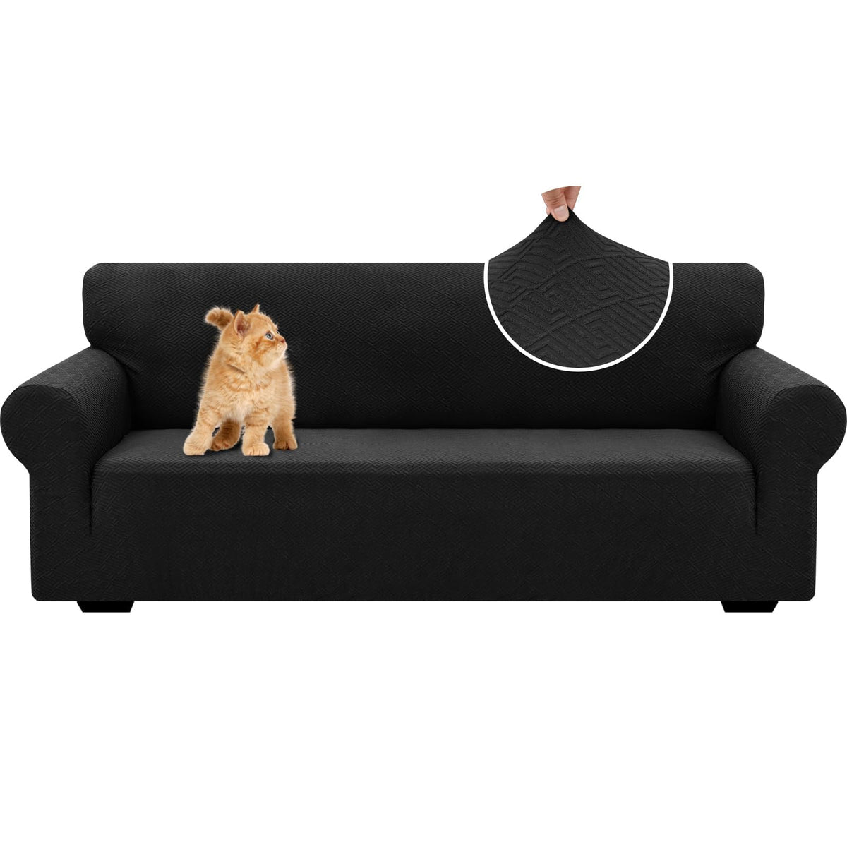 XINEAGE Stretch Jacquard Sofa Cover, Non Slip Sofa Slipcover for Dog