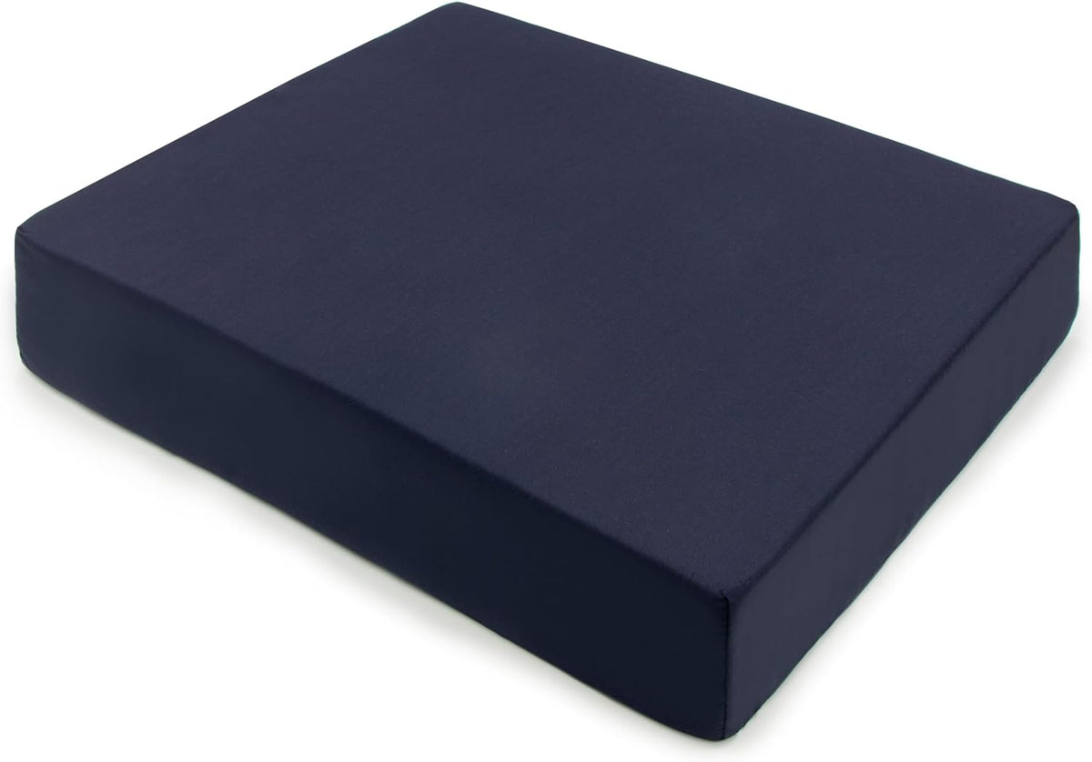 DMI Seat and Chair Cushion for Office Chairs, Wheelchairs, Scooters, Kitchen Chairs or Car Seats, for Support and Height While Reducing Stress on Back, Tailbone or Sciatica, Foam, 1 Count