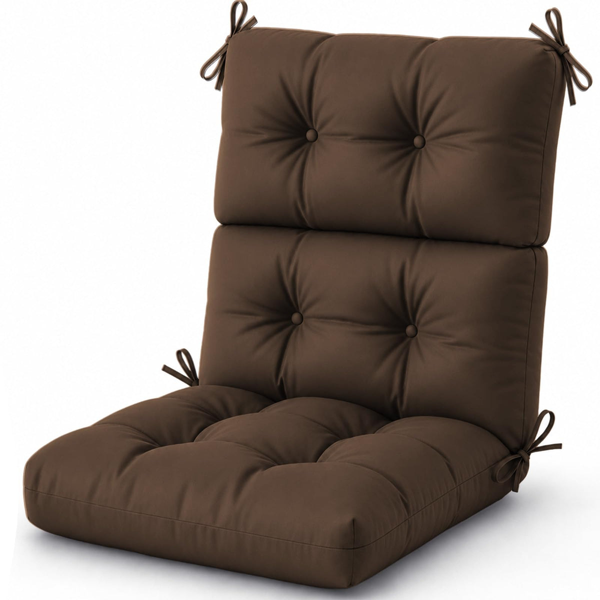 Outdoor Chair Cushion, Waterproof High Back Chair Cushion, Green