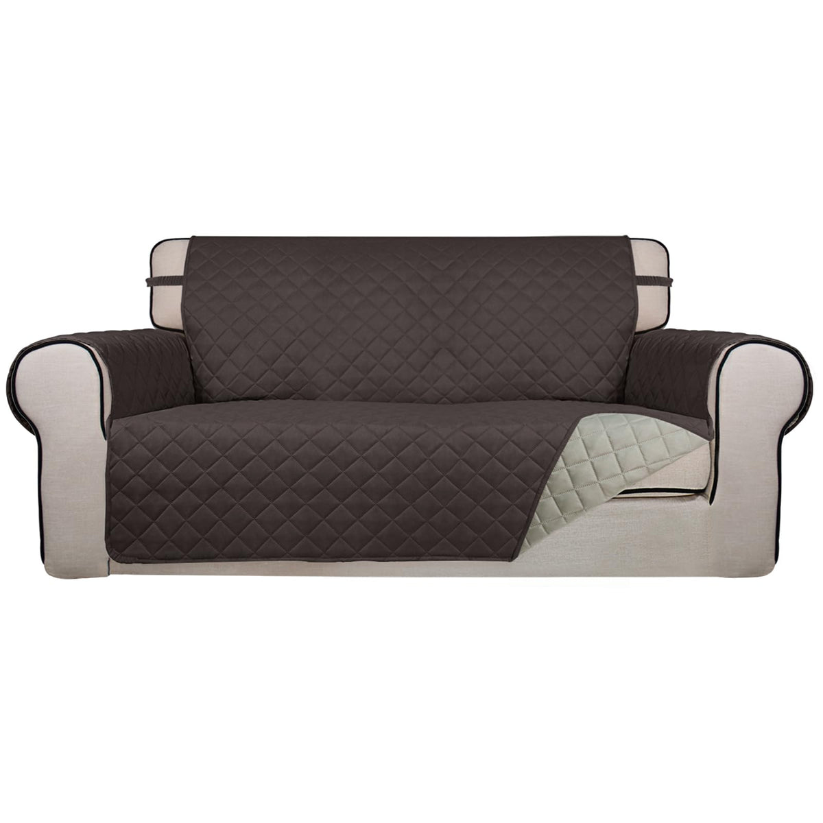 PureFit Reversible Quilted Couch Covers for Dogs Sofa Cover 4 Seater 88"