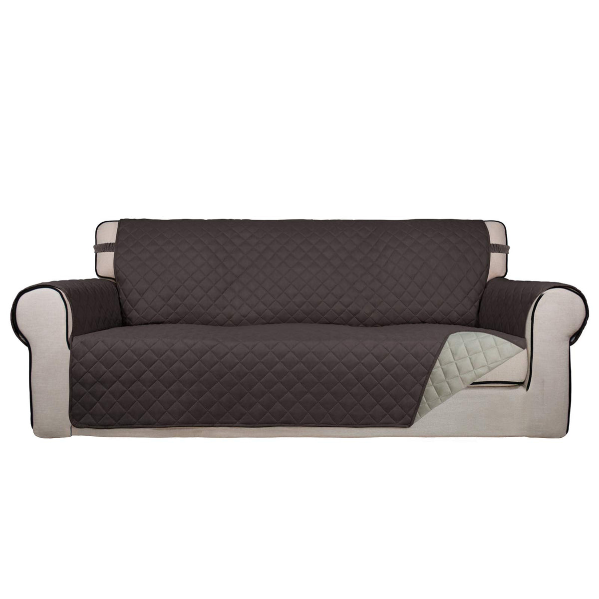 PureFit Reversible Quilted Couch Covers for Dogs Sofa Cover 4 Seater 88"