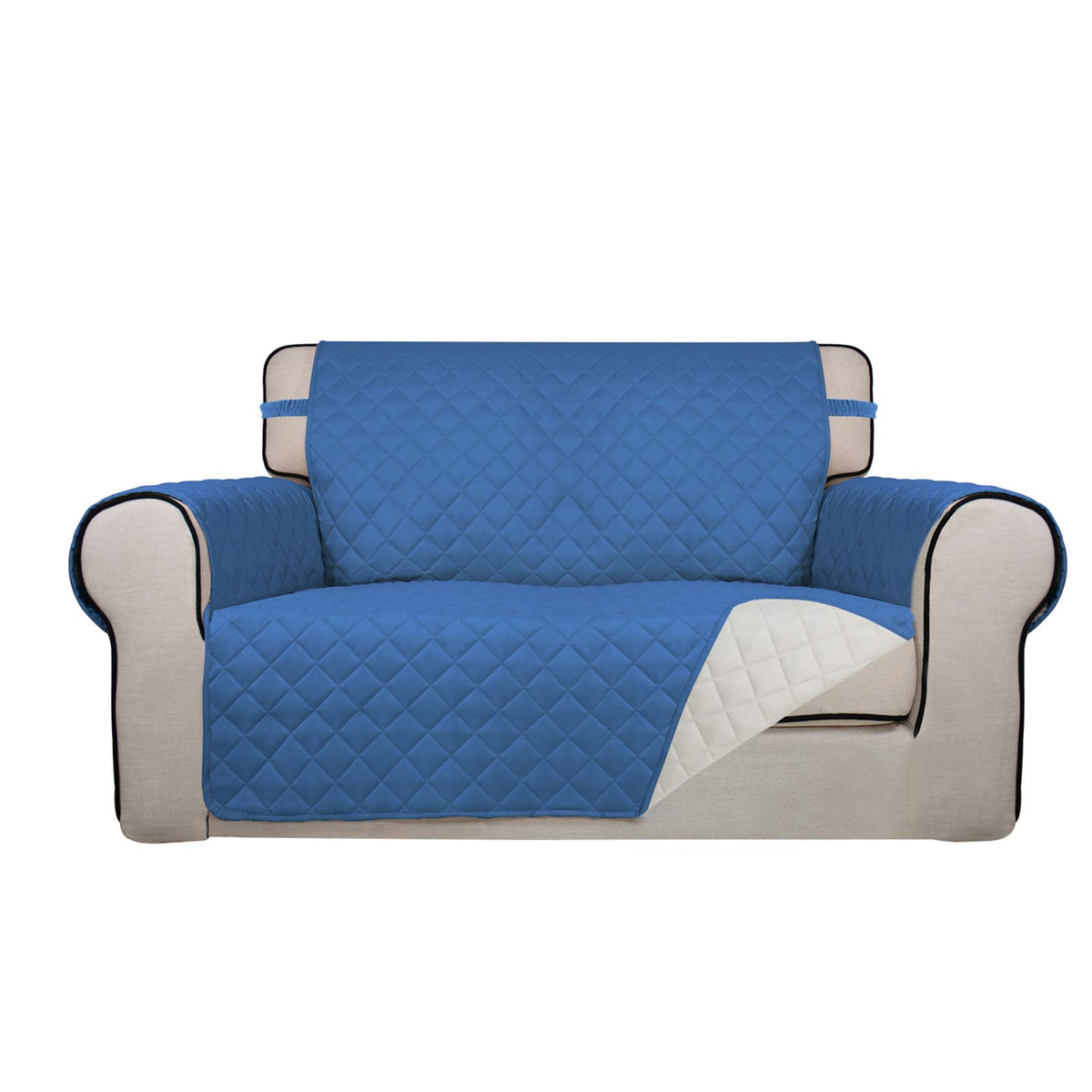 PureFit Reversible Quilted Sofa Cover Dog Couch Covers for Sofa, 66 in