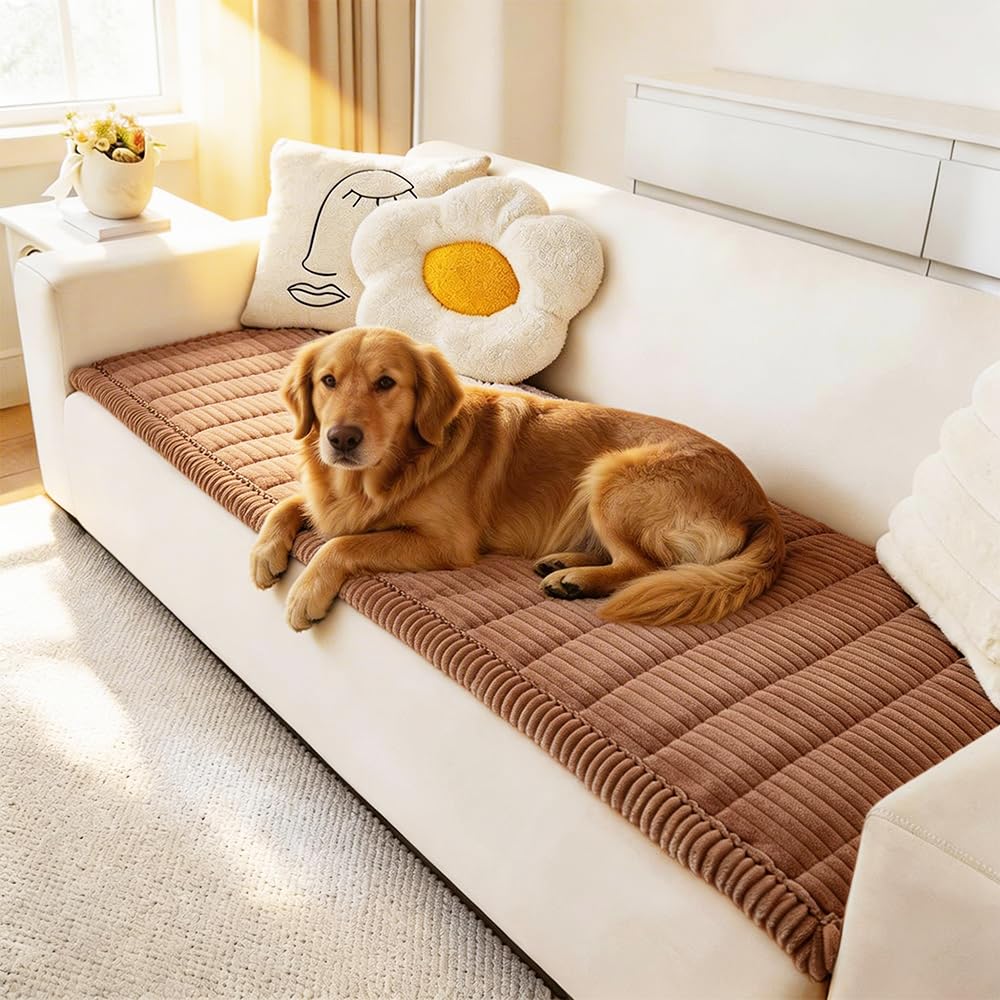 Awjcsv Couch Covers for Dogs Washable, Non Slip Sofa Protector Pet Friendly