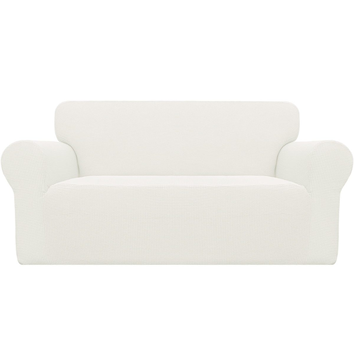 Easy-Going Stretch Loveseat Couch Covers Washable Dark Gray