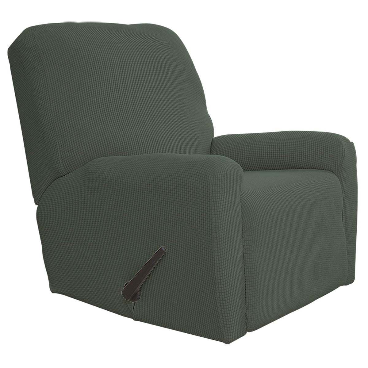 Easy-Going Stretch Recliner Chair Sofa Slipcover Washable Dark Gray