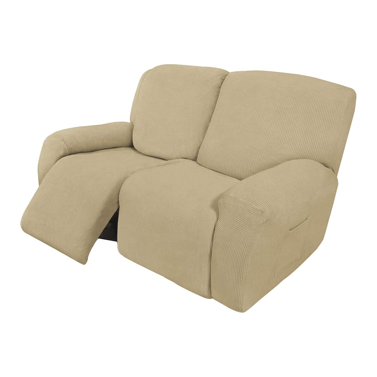 Easy-Going Stretch Recliner Chair Sofa Slipcover Washable Dark Gray