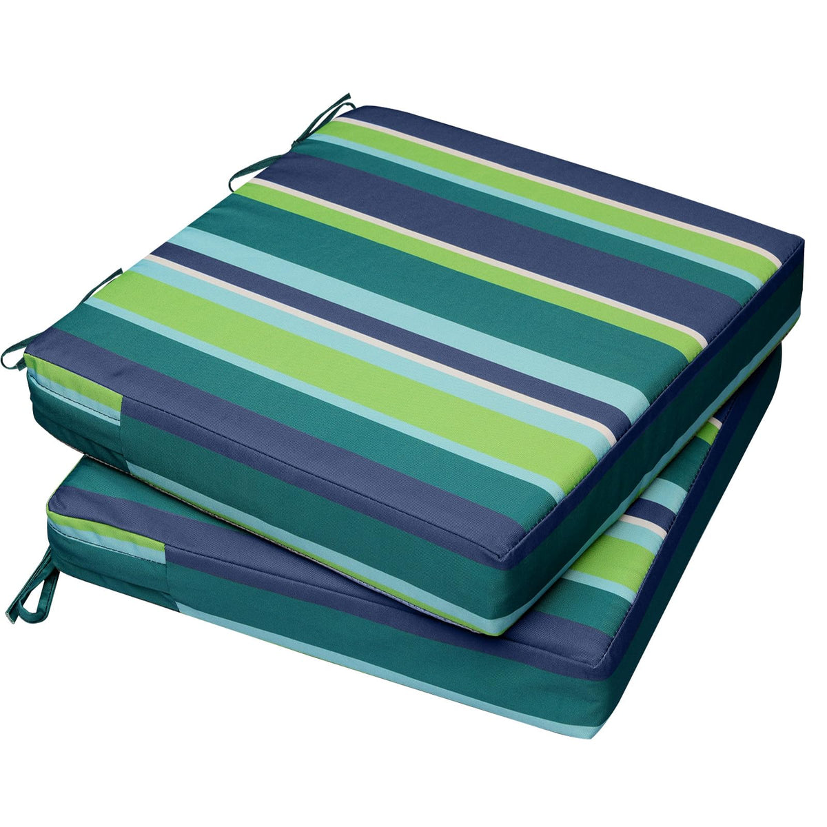 AAAAAcessories Outdoor Chair Cushions, 18 x 18 x 2 inches, Set of 2