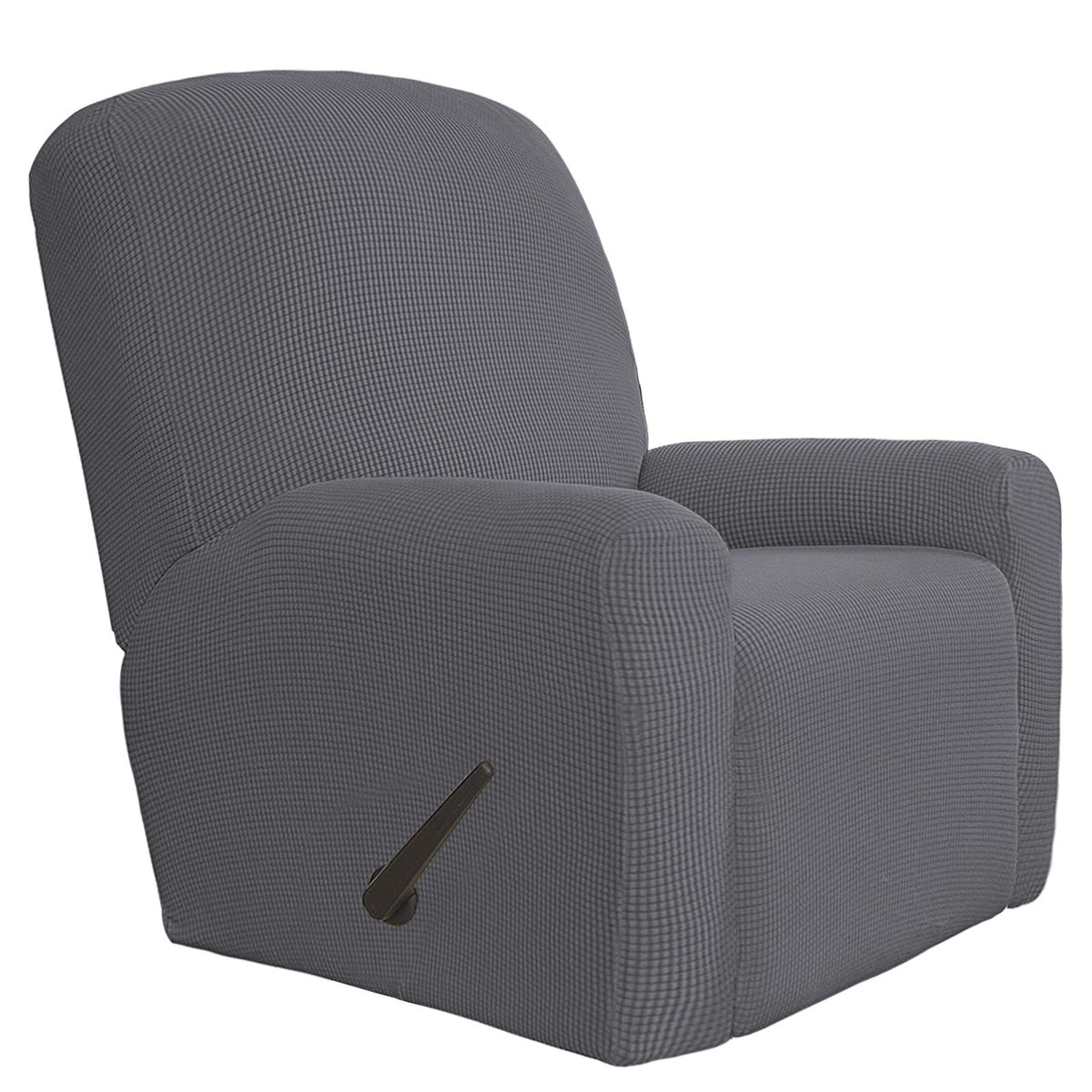 Easy-Going Stretch Recliner Chair Sofa Slipcover Washable Dark Gray