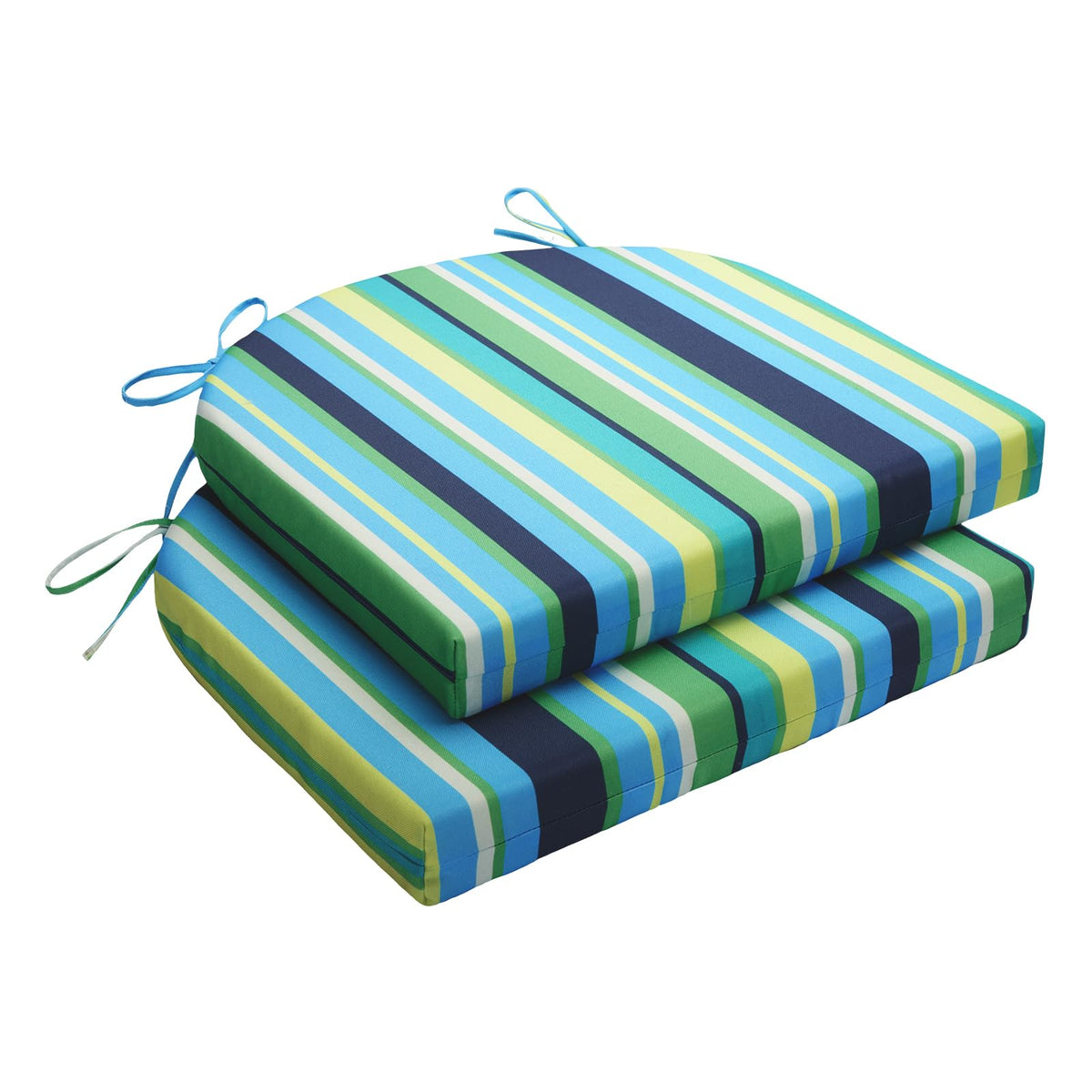 Wellsin Outdoor Chair Cushions for Patio Furniture - Outdoor Cushions for Chairs - Water Resistant Patio Chair Cushions Set of 4, 18.5"X16"X3", Flower