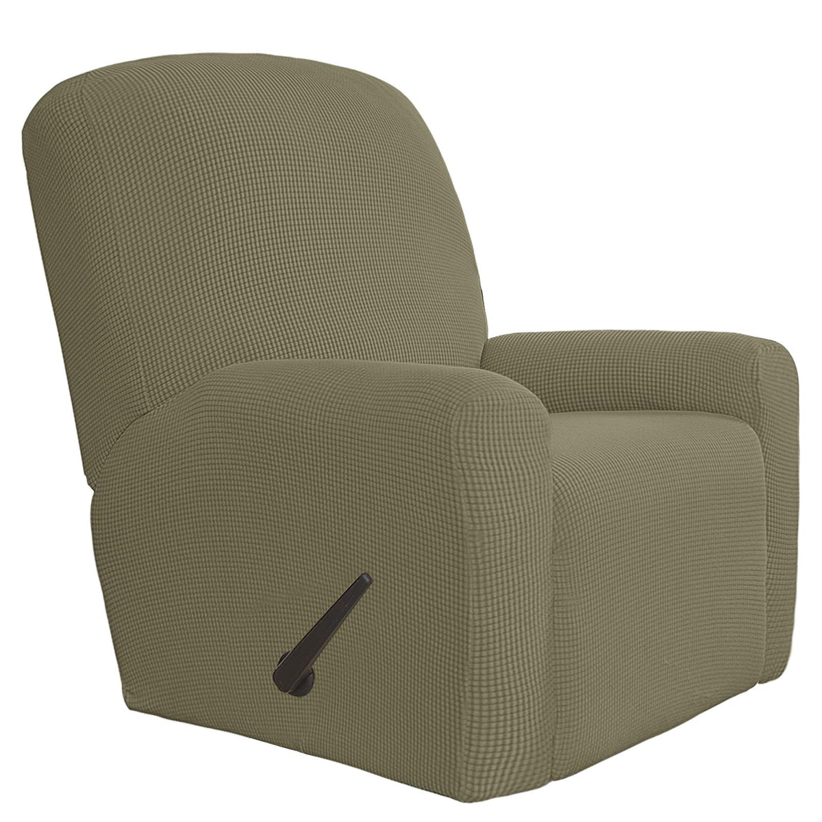 Easy-Going Stretch Recliner Chair Sofa Slipcover Washable Dark Gray