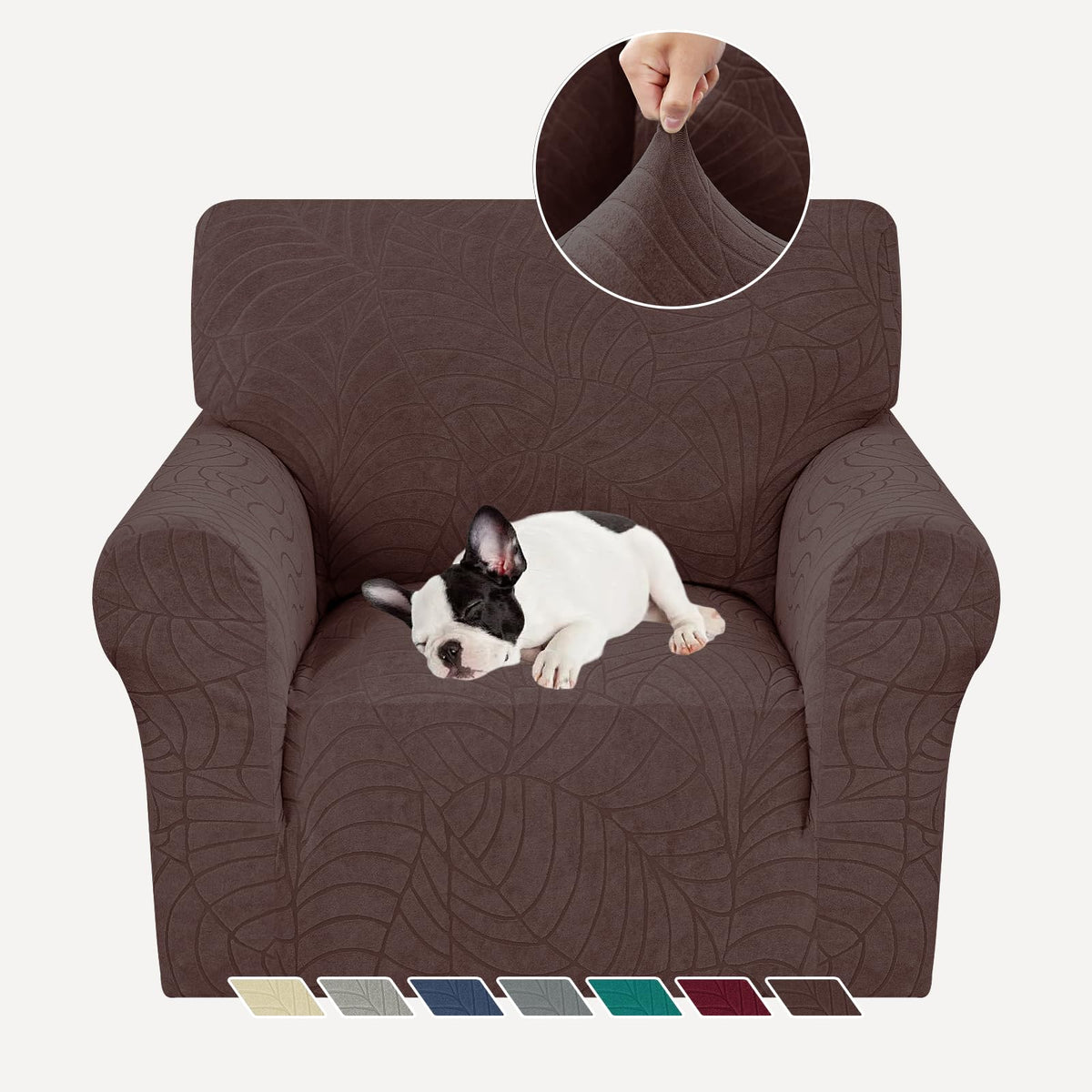 YEMYHOM Couch Cover Latest Jacquard Design High Stretch Sofa Covers for 3 Cushion Couch, Pet Dog Cat Proof Slipcover Non Slip Magic Elastic Furniture Protector (Sofa, Light Gray)