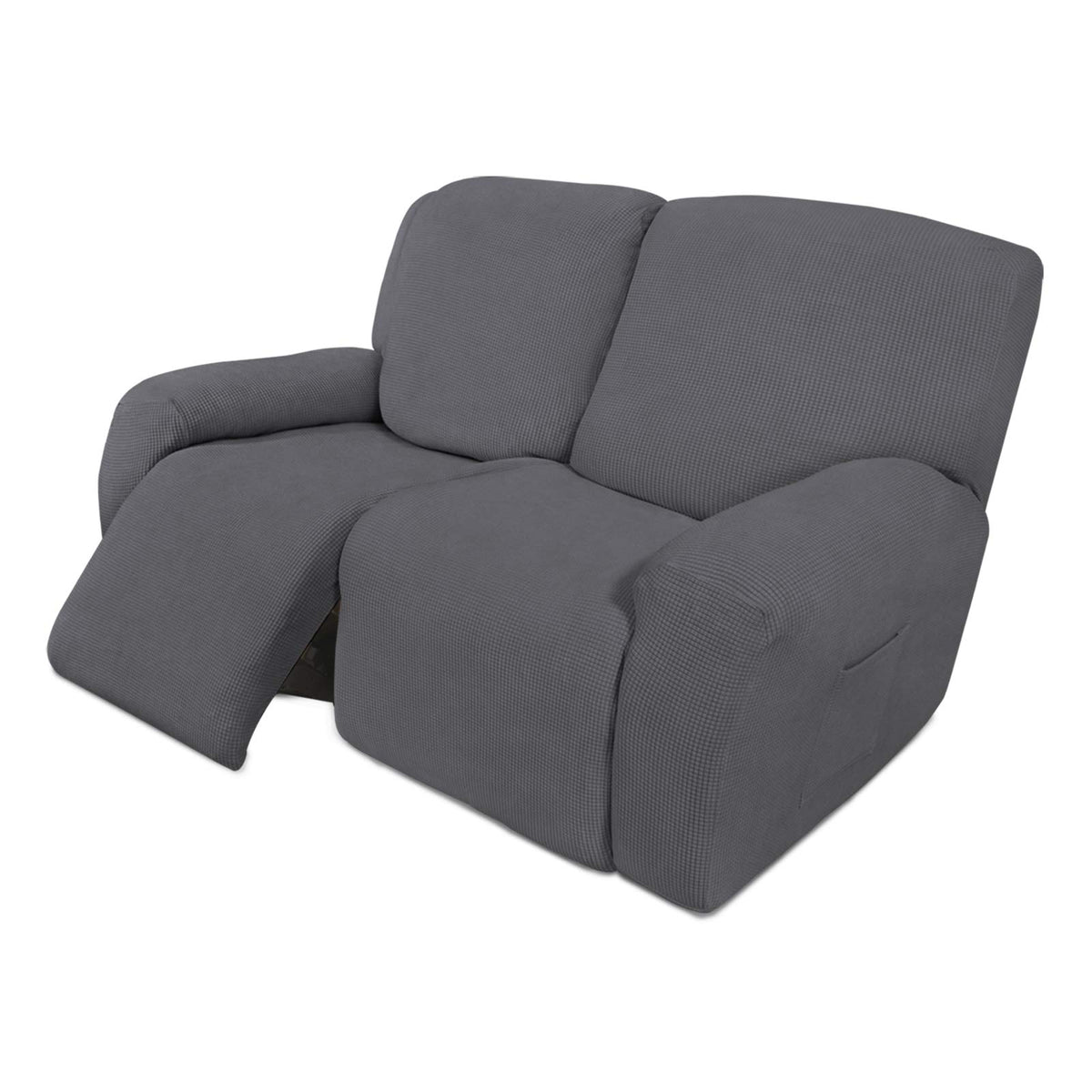 Easy-Going Stretch Recliner Chair Sofa Slipcover Washable Dark Gray