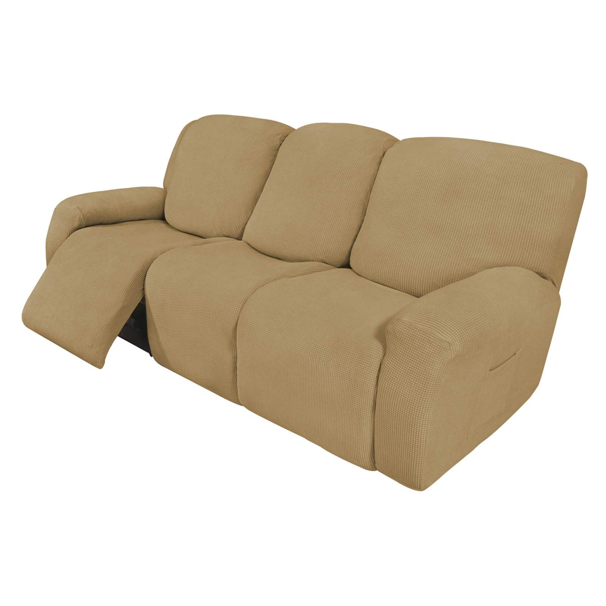 Easy-Going Stretch Recliner Chair Sofa Slipcover Washable Dark Gray