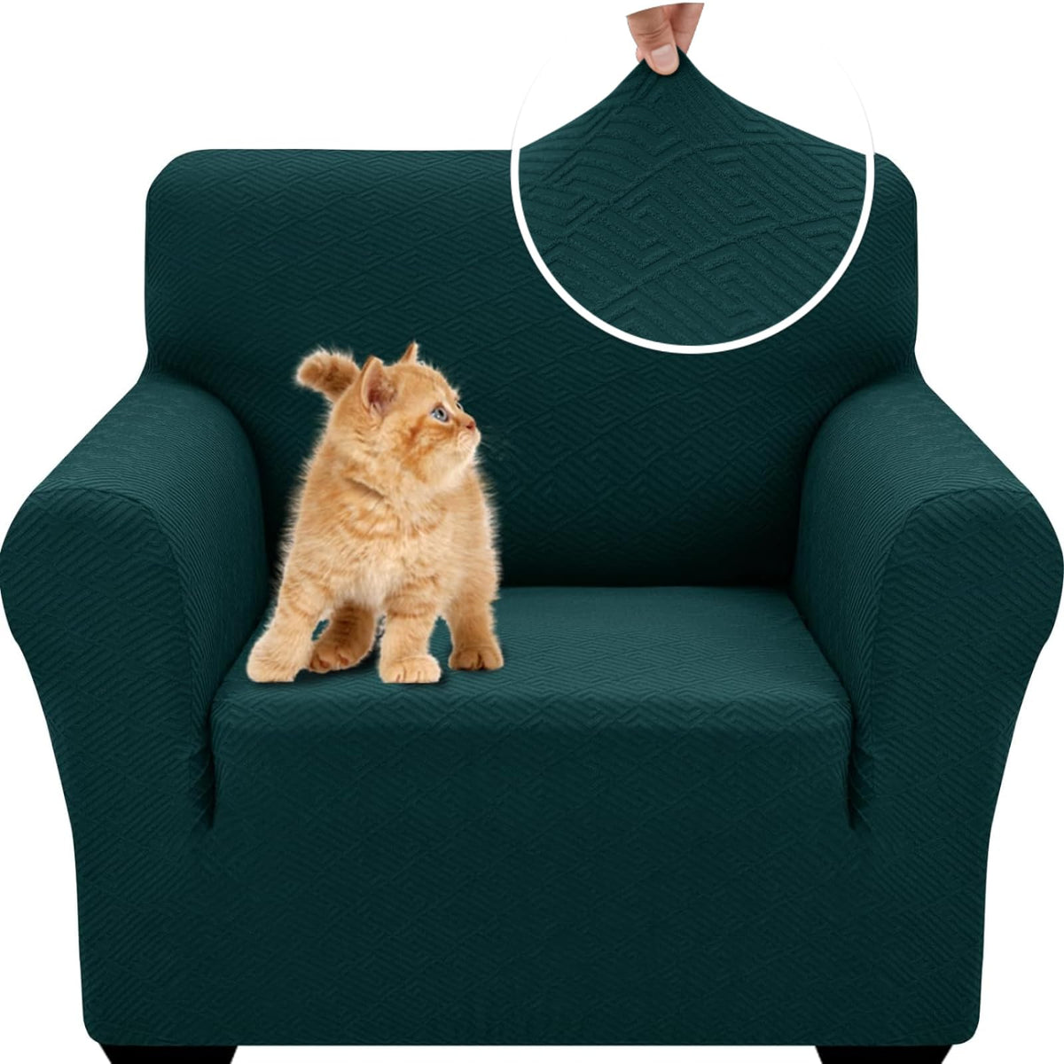 XINEAGE Stretch Jacquard Sofa Cover, Non Slip Sofa Slipcover for Dog