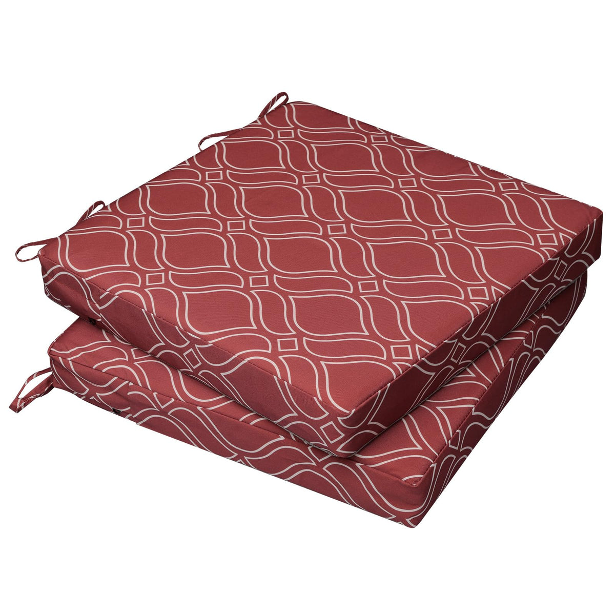 AAAAAcessories Outdoor Chair Cushions, 18 x 18 x 2 inches, Set of 2