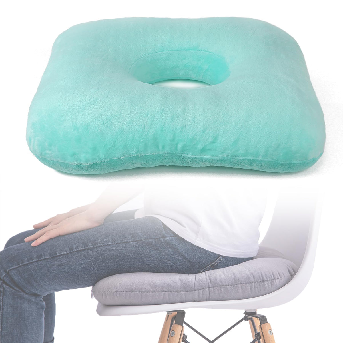 Hshbxd Donut Pillow, Tailbone Cushion for Wheelchair, Office and Travel