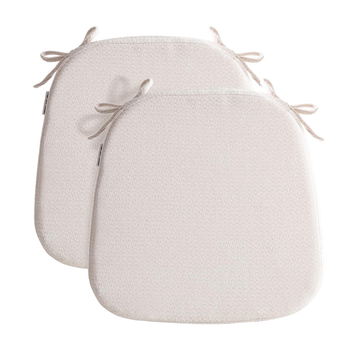 Chair Cushions for Dining Chairs, Washable Chair Pads, Brown, 4 Pack