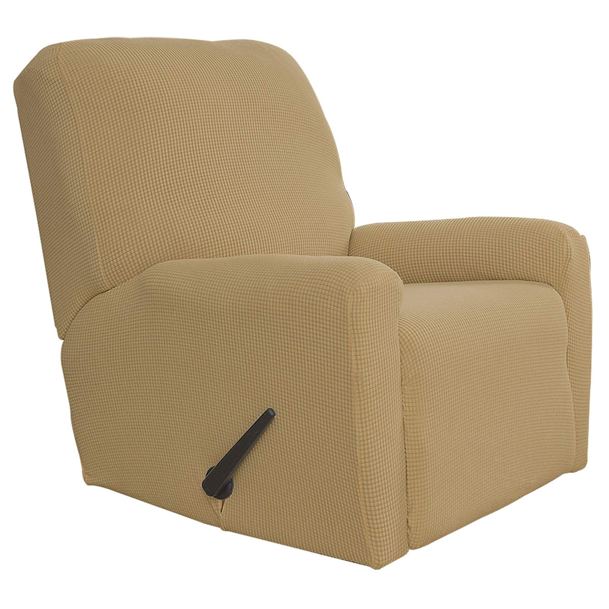 Easy-Going Stretch Recliner Chair Sofa Slipcover Washable Dark Gray