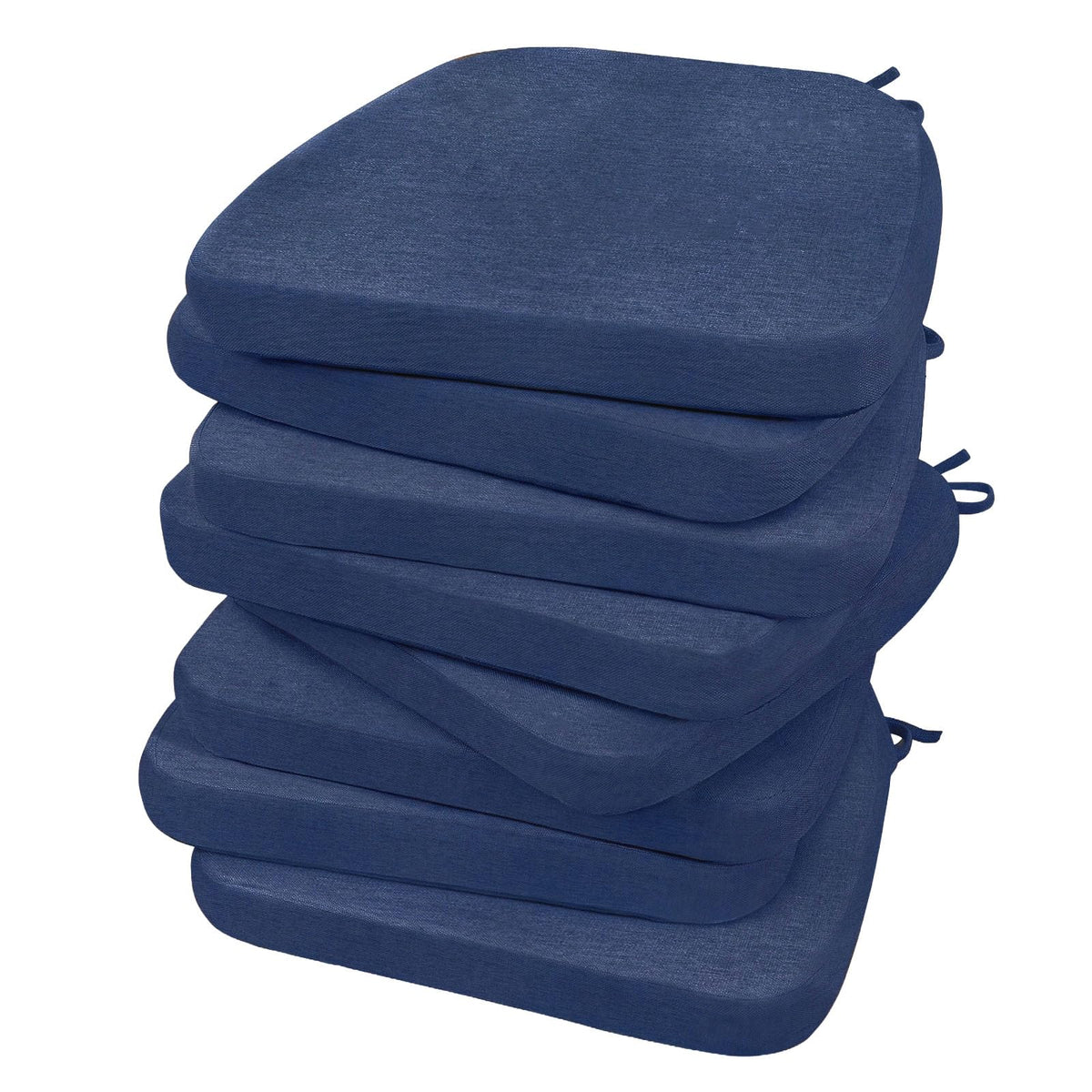 AAAAAcessories Chair Cushions for Dining Chairs, 17 x 16 x 2 in, Set of 6