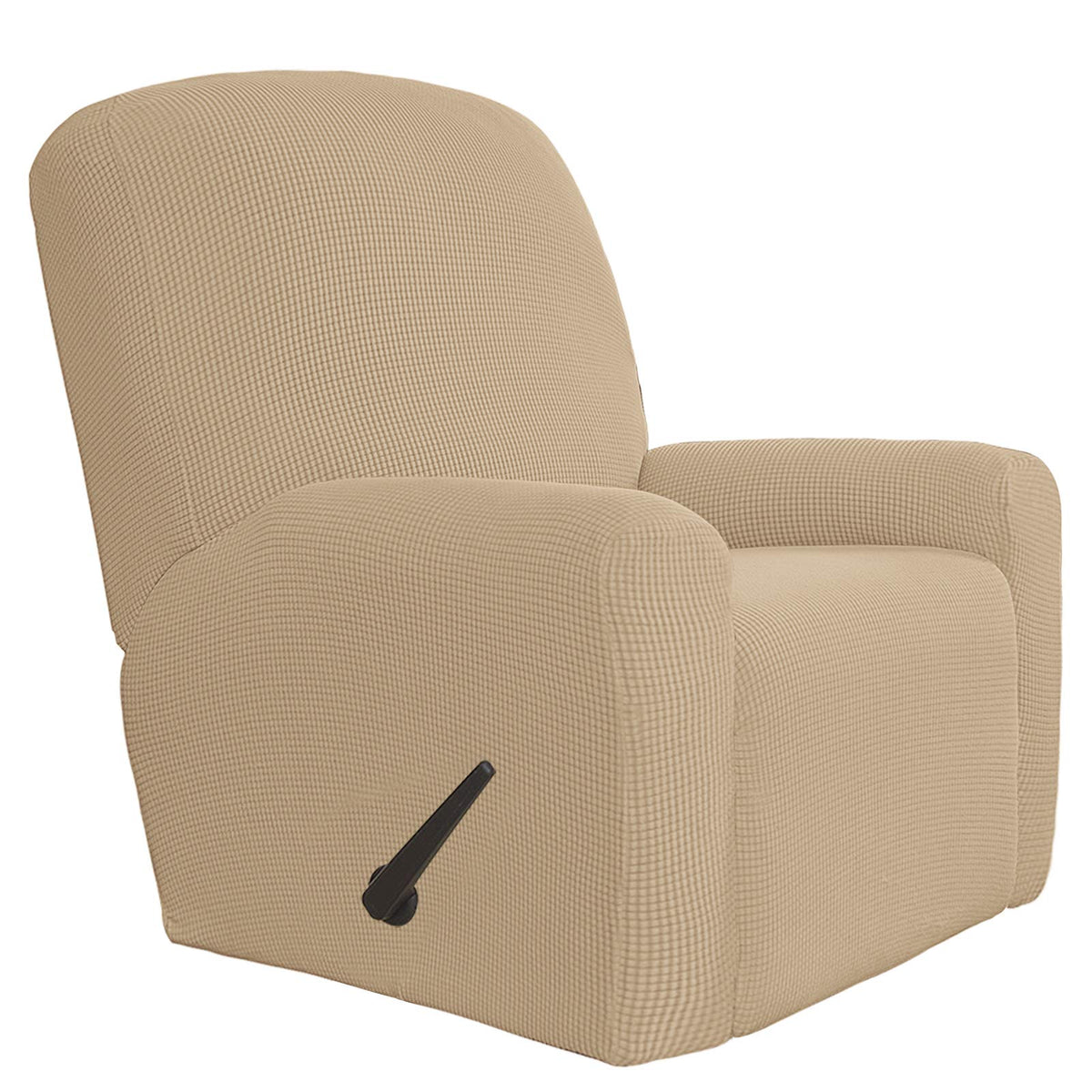 Easy-Going Stretch Recliner Chair Sofa Slipcover Washable Dark Gray
