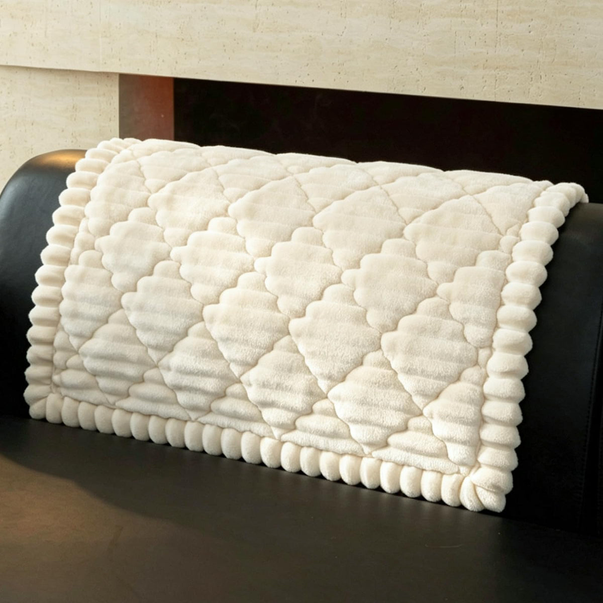 Plush Couch Cover for Pet,Dog Couch Cover for Sofa,Light Gray